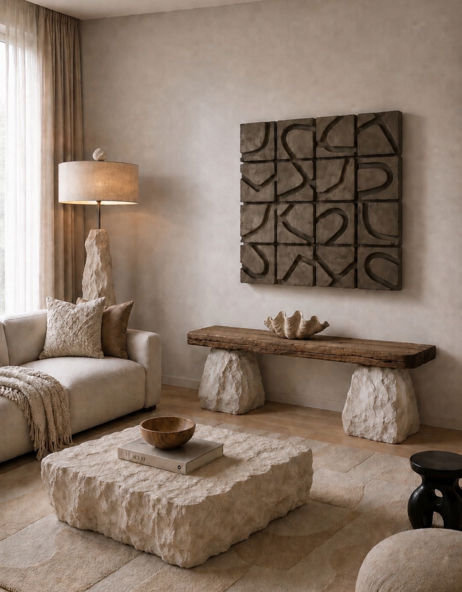 TERRA handcrafted stone coffee table