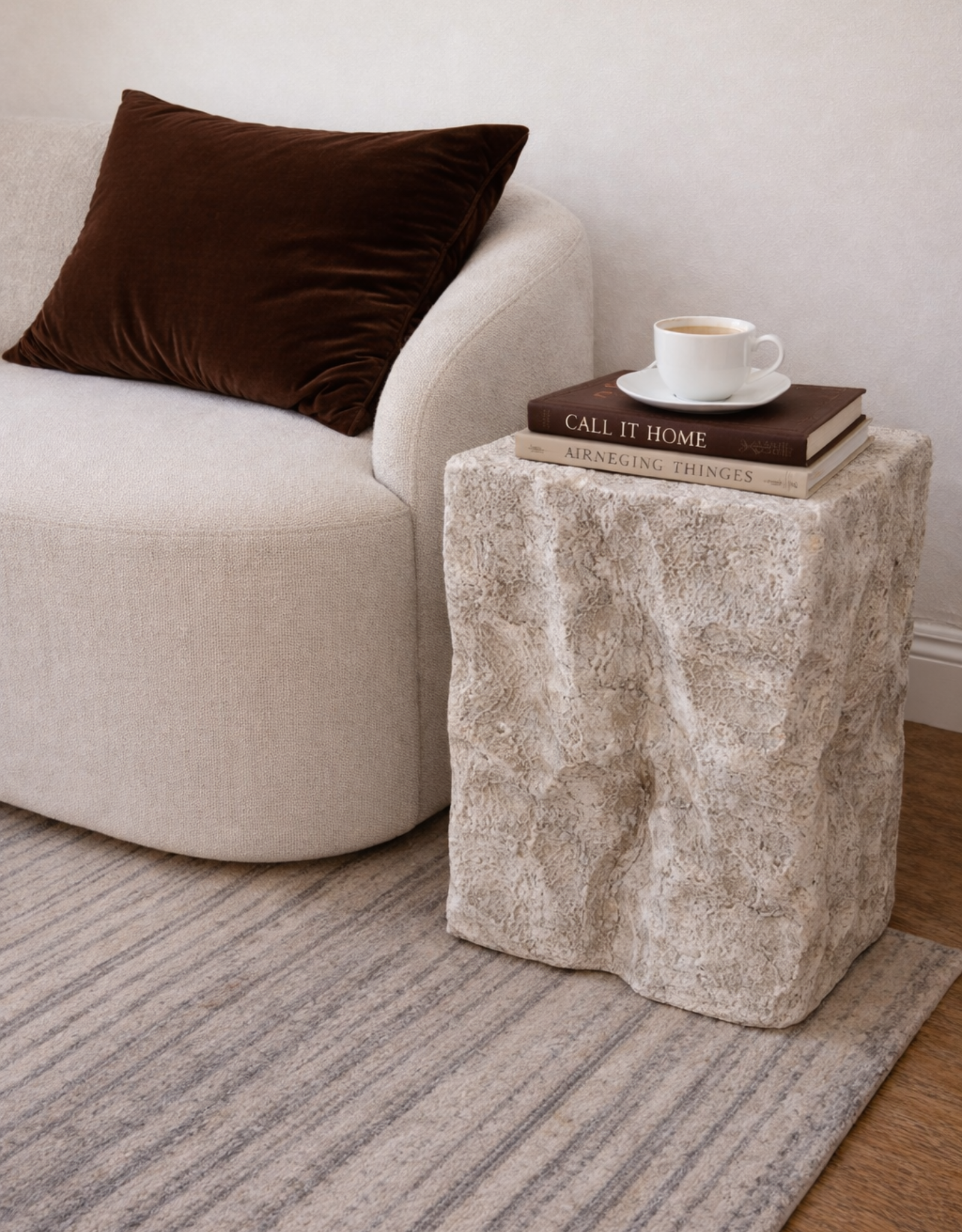 Stone rock stool