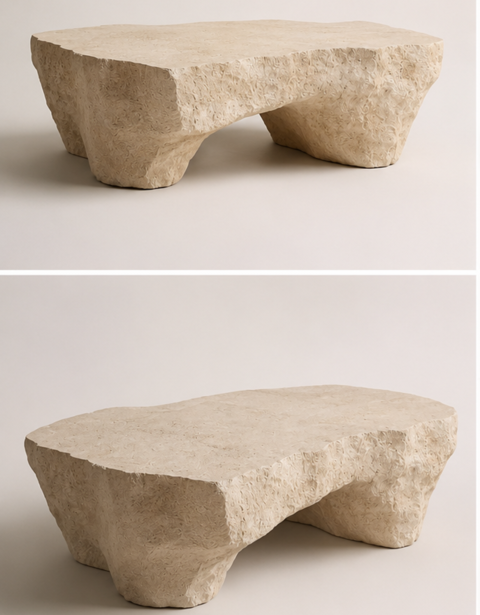 SOREN handcrafted stone coffee table