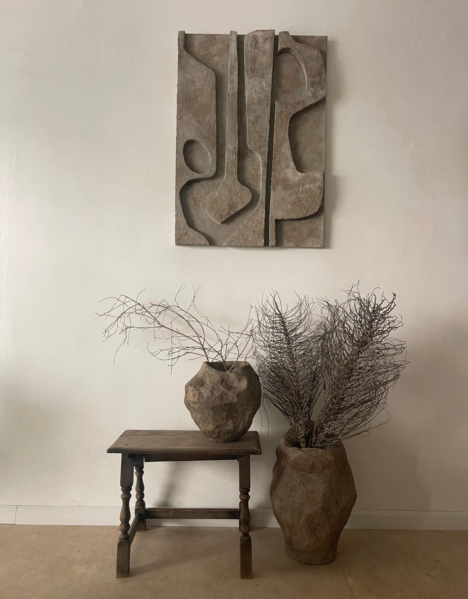 Jug - warm gray color