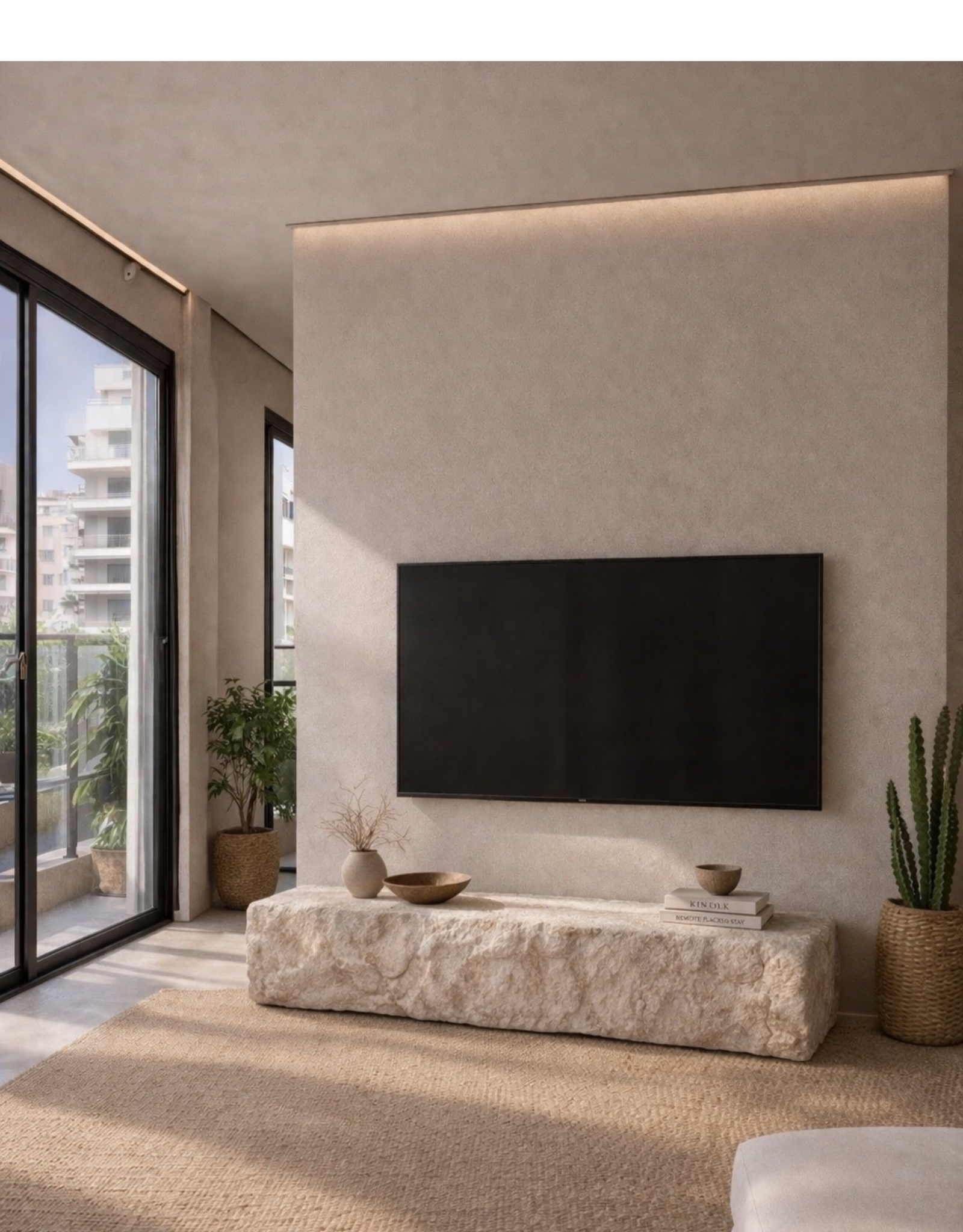 MONOLITH Sculptural TV Console