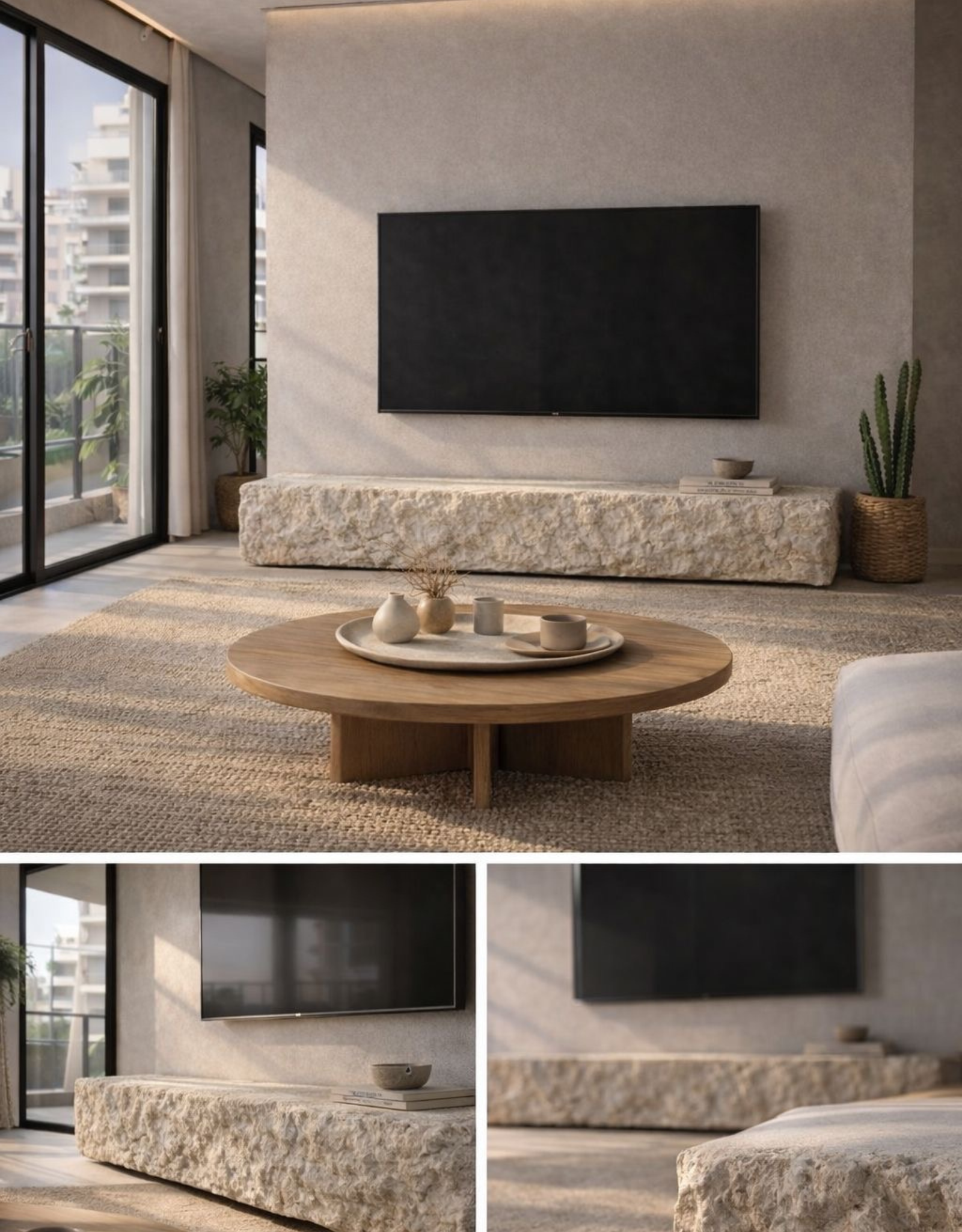 MONOLITH Sculptural TV Console